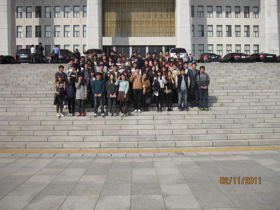 법학과 1,2학년 교외 현장학습(국회)